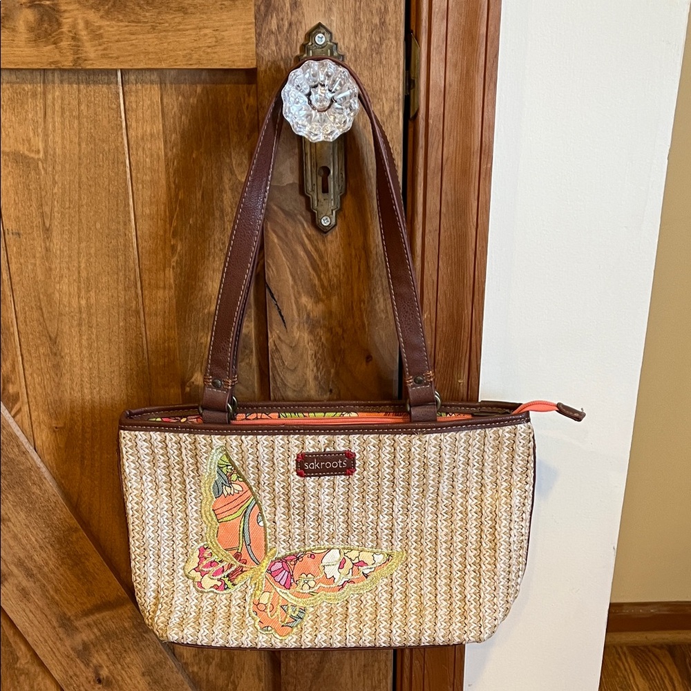 Sakroots Multicolor Butterfly Tote